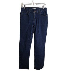 Eileen Fisher Mid Rise Straight Organic Cotton Jeans Size 6